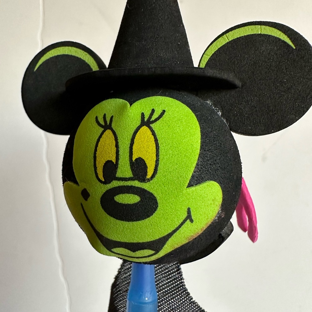 RARE Disney Spooky Halloween Antenna Ball Topper Minnie Mouse Witch 3.5" - Picture 6 of 6